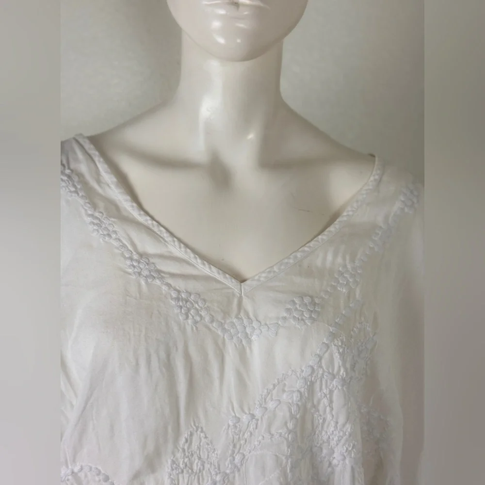 Vix Embroidered Cover-up with Drawstring Waist Size M. E14 - Picture 8 of 15